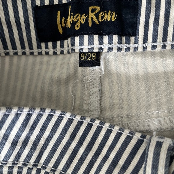 Indigo Rein Blue and White Boot Cut Jeans - Picture 11 of 12